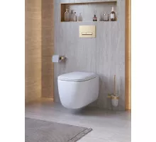 Унитаз подвесной безободковый с сиденьем CEZARES COMFORT CZR-380-TH-TOR/SC