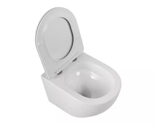 Унитаз подвесной безободковый с сиденьем и смывом TORNADO BelBagno SFERA-TOR BB046CH-TOR/SC