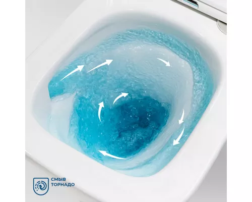 Унитаз подвесной безободковый с сиденьем и смывом TORNADO BelBagno ARDENTE-R BB520CH-TOR/SC