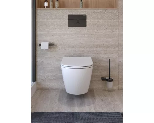 Унитаз подвесной безободковый с сиденьем и смывом TORNADO BelBagno MARINO-TOR BB7026CH-TOR/SC