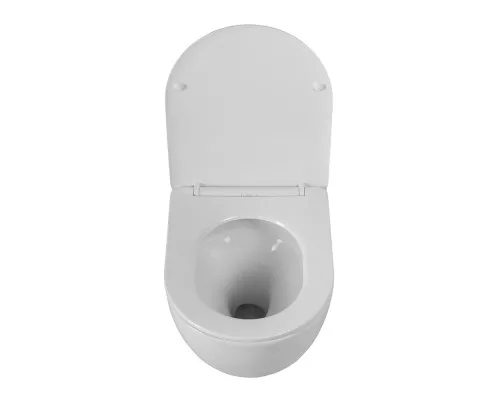 Унитаз подвесной безободковый с сиденьем и смывом TORNADO BelBagno SFERA-TOR BB046CH-TOR/SC