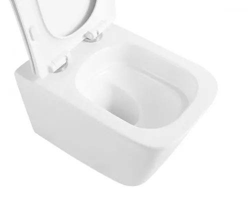 Унитаз подвесной безободковый с сиденьем и смывом TORNADO BelBagno KRAFT-TOR BB7106CH-TOR/SC