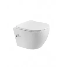 Унитаз подвесной с сиденьем, функцией биде и смесителем BelBagno MARINO BB7026CH-TOR-BS/SC