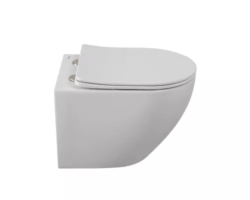 Унитаз подвесной безободковый с сиденьем и смывом TORNADO BelBagno SFERA-TOR BB046CH-TOR/SC