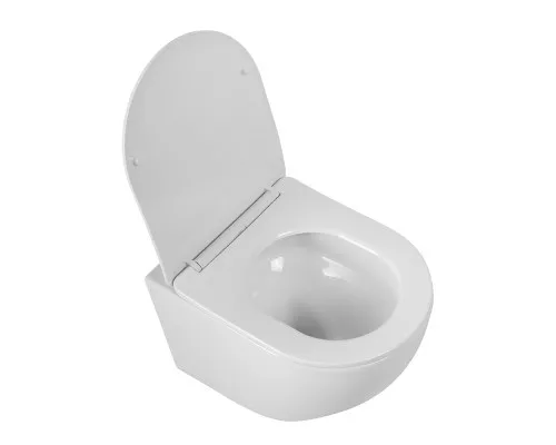 Унитаз подвесной безободковый с сиденьем и смывом TORNADO BelBagno SFERA-TOR BB046CH-TOR/SC