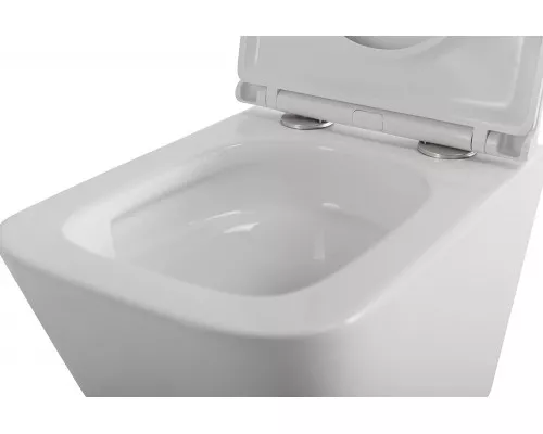 Унитаз подвесной безободковый с сиденьем и смывом TORNADO BelBagno ARDENTE-R BB520CH-TOR/SC