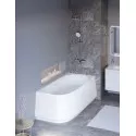 Акриловая ванна угловая правосторонняя 165х80 см, CEZARES CZR-LUX-CORNER-165-80-58-R