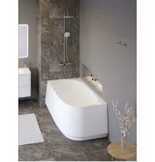 Акриловая ванна угловая левосторонняя 165х80 см. CEZARES CZR-LUX-CORNER-165-80-58-L