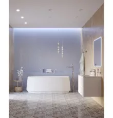 Акриловая ванна 170х82 см матовая, CEZARES CZR-LUX-CENTRAL-170-82-58-MATT