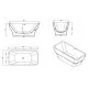 Акриловая ванна BelBagno BB73-1500-750