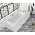 Ванна встраиваемая из искусственного камня Solid Surface 1700x800x570 CEZARES CZR-SLIDER-170-80-57-SSB