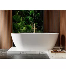 Ванна из искусственного камня Solid Surface 1700х800х570 CEZARES CZR-RELAX-170-80-57-SSB
