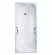 Ванна чугунная Delice Aurora 150х70 с с отверстиями под ручки и антискользящим покрытием DLR230603R-AS