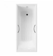 Ванна чугунная Delice Prestige 180х75 с отверстиями под ручки и антискользящим покрытием DLR230601R-AS