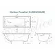 Ванна чугунная Delice Parallel 180х80 с черными матовыми ручками DLR220506RB