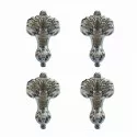 Ножки декоративные для отдельностоящей ванны Delice Vintage Хром комплект 4 шт Ножки декоративные для отдельностоящей ванны Delice Vintage Хром комплект 4 шт