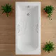 Ванна из литьевого мрамора Delice Scandi 180х70 глянцевая с ручками Хром DLR330029R-G