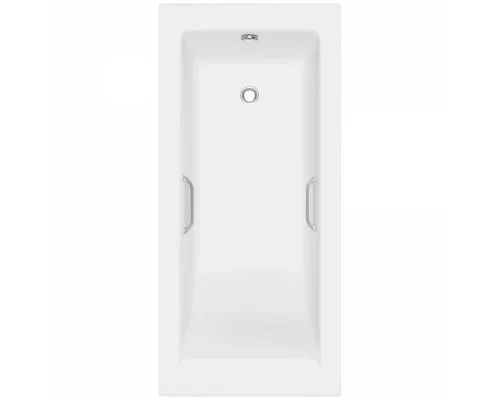 Ванна из литьевого мрамора Delice Diapason 180х80 матовая с ручками Хром DLR330009R-M