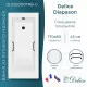 Ванна из литьевого мрамора Delice Diapason 170х80 глянцевая с черными ручками DLR330007RB-G