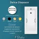 Ванна из литьевого мрамора Delice Diapason 170х80 глянцевая с черными ручками DLR330007RB-G
