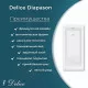 Ванна из литьевого мрамора Delice Diapason 170х80 глянцевая с черными ручками DLR330007RB-G