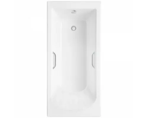 Ванна из литьевого мрамора Delice Scandi 175х70 глянцевая с ручками Хром DLR330028R-G