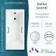 Ванна из литьевого мрамора Delice Scandi 170х70 глянцевая с черными ручками DLR330025RB-G