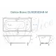 Ванна из литьевого мрамора Delice Bravo 170х70 матовая с ручками Хром DLR330034R-M