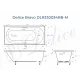 Ванна из литьевого мрамора Delice Bravo 170х70 матовая с черными ручками DLR330034RB-M