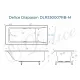 Ванна из литьевого мрамора Delice Diapason 170х80 матовая с черными ручками DLR330007RB-M