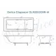 Ванна из литьевого мрамора Delice Diapason 180х80 матовая с ручками Хром DLR330009R-M