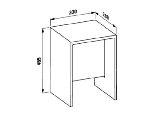 Приобрести Табурет для ванной прозрачный Laufen Kartel by Laufen 3.8933.0.084.000.1 в магазине сантехники Santeh-Crystal.ru