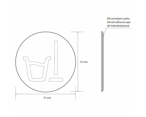 Приобрести Табличка информационная помещение уборочного инвентаря Bemeta Home 111054005 в магазине сантехники Santeh-Crystal.ru
