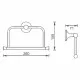 Кольцо для полотенец AltroBagno Corposo AltroBagnoCorposo081312Or