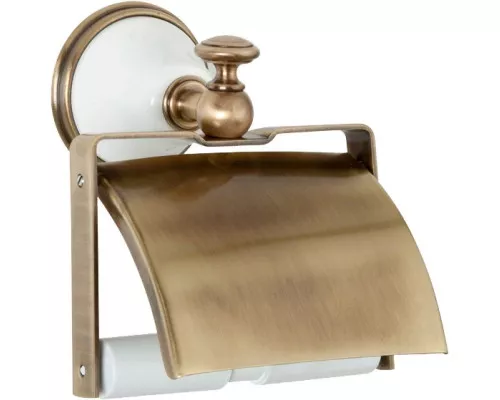 Приобрести Держатель туалетной бумаги белый/бронза Tiffany World Harmony TWHA219bi/br в магазине сантехники Santeh-Crystal.ru