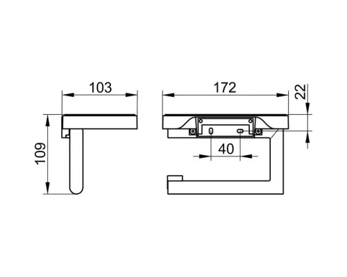 Купить Держатель туалетной бумаги KEUCO Reva 12873019000 в магазине сантехники Santeh-Crystal.ru
