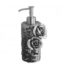 Дозатор жидкого мыла настольный серебро Art&Max Rose AM-0091A-T