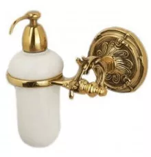 Дозатор жидкого мыла с держателем античное золото Art&Max Barocco AM-1788-Do-Ant