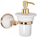 Дозатор жидкого мыла белый/золото Tiffany World Harmony TWHA108bi/oro Дозатор жидкого мыла белый/золото Tiffany World Harmony TWHA108bi/oro