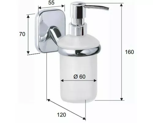 Заказать Дозатор Remer Suite SU13CR в магазине сантехники Santeh-Crystal.ru