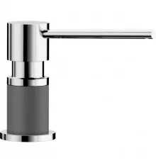 Дозатор для жидкого мыла 300 мл Blanco Lato хром/темная скала 525817