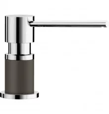 Дозатор для жидкого мыла 300 мл Blanco Lato хром/кофе 525815