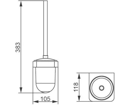 Приобрести Туалетный ёршик подвесной Aquanet 00187079 в магазине сантехники Santeh-Crystal.ru