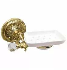 Мыльница с держателем античное золото Art&Max Barocco Crystal AM-1786-Do-Ant-C