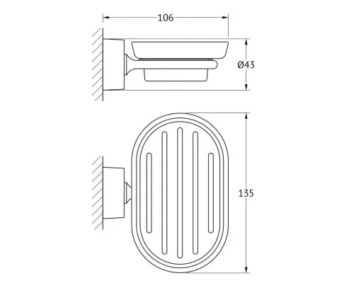 Приобрести Мыльница FBS Nostalgy NOS 010 в магазине сантехники Santeh-Crystal.ru