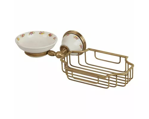 Заказать Мыльница с полочкой Migliore Provance ML.PRO-60.526.BR в магазине сантехники Santeh-Crystal.ru