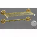Полка с крючками хром Art&Max Barocco Crystal AM-2032-Cr-C Полка с крючками хром Art&Max Barocco Crystal AM-2032-Cr-C