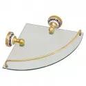 Полка угловая 28х28 см Fixsen Bogema Gold FX-78503AG