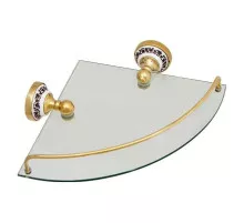 Полка угловая 28х28 см Fixsen Bogema Gold FX-78503AG
