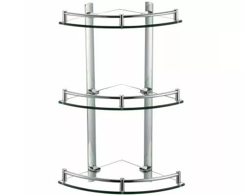 Купить Полка угловая 26х26 см Savol S-003031 в магазине сантехники Santeh-Crystal.ru
